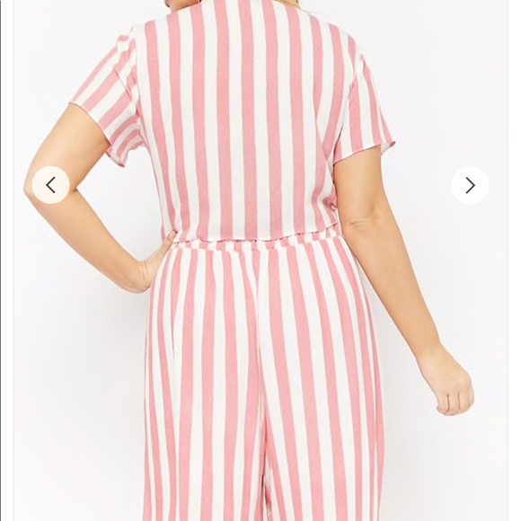 Plus Size Striped Tie 2 Piece - Picture 3 of 4